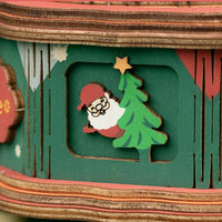 Puzzle 3D de madera Rolife - Christmas Town - Caja de música