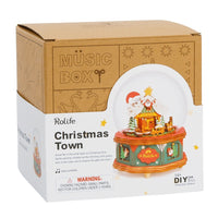 Puzzle 3D de madera Rolife - Christmas Town - Caja de música
