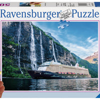 Puzzle Ravensburger - Crucero Mein Schiff 4 en los Fiordos 500 piezas XXL-Doctor Panush