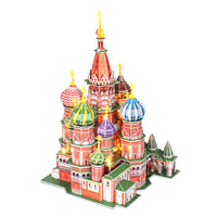 Puzzle 3D Cubicfun - Catedral de San Basilio con LED. 224 piezas