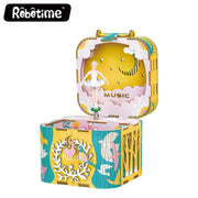 Puzzle 3D de madera Rolife - Dancing Ballerma - Caja de música
