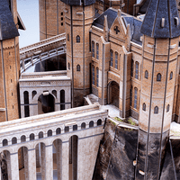 Puzzle 3D - Castillo de Hogwarts. 197 piezas