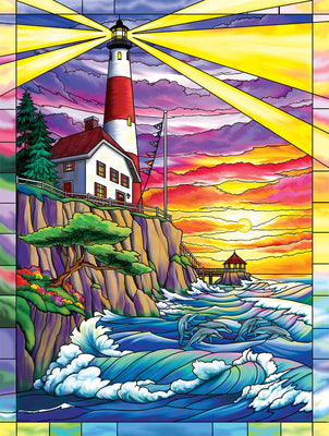 Dolphin Bay Lighthouse-Puzzle-SunsOut-Doctor Panush