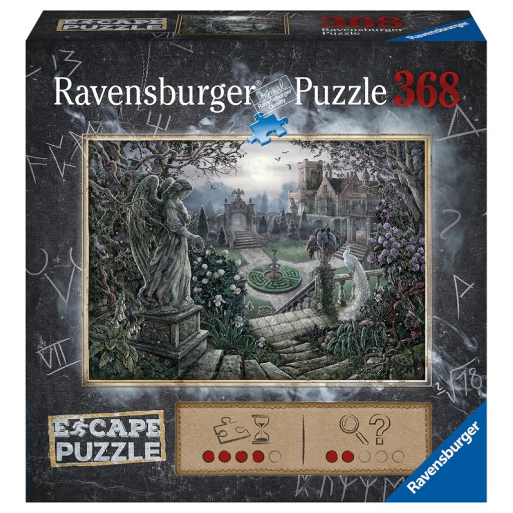 Escape Puzzle Ravensburger - Medianoche en Jardín. 368 Piezas