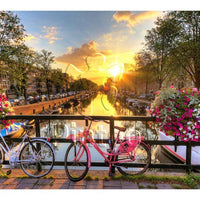 Puzzle Pintoo - Beautiful Sunrise over Amsterdam. 1000 piezas-Doctor Panush
