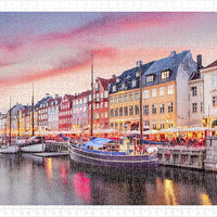 Puzzle Pintoo - Nyhavn Canal in Copenhagen, Denmark. 1000 piezas-Puzzle-Pintoo-Doctor Panush