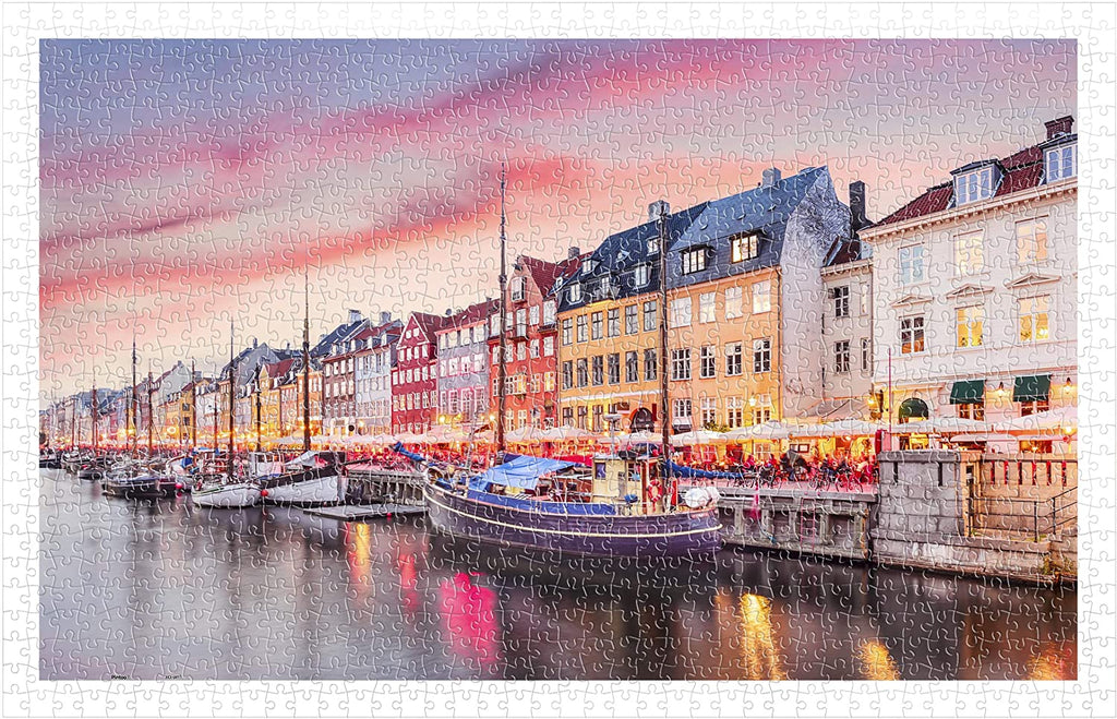 Puzzle Pintoo - Nyhavn Canal in Copenhagen, Denmark. 1000 piezas-Puzzle-Pintoo-Doctor Panush