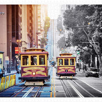 Puzzle Pintoo - Cable Cars on California Street, San Francisco. 1200 piezas-Doctor Panush