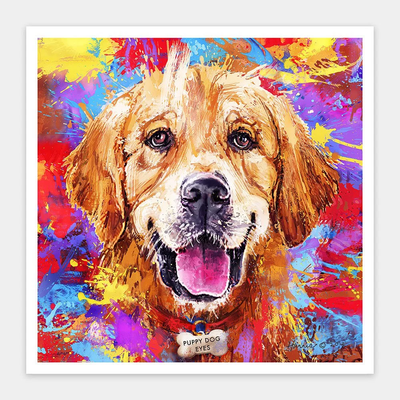 Puzzle Pintoo - Frank Harris - Golden Retriever. 1600 piezas