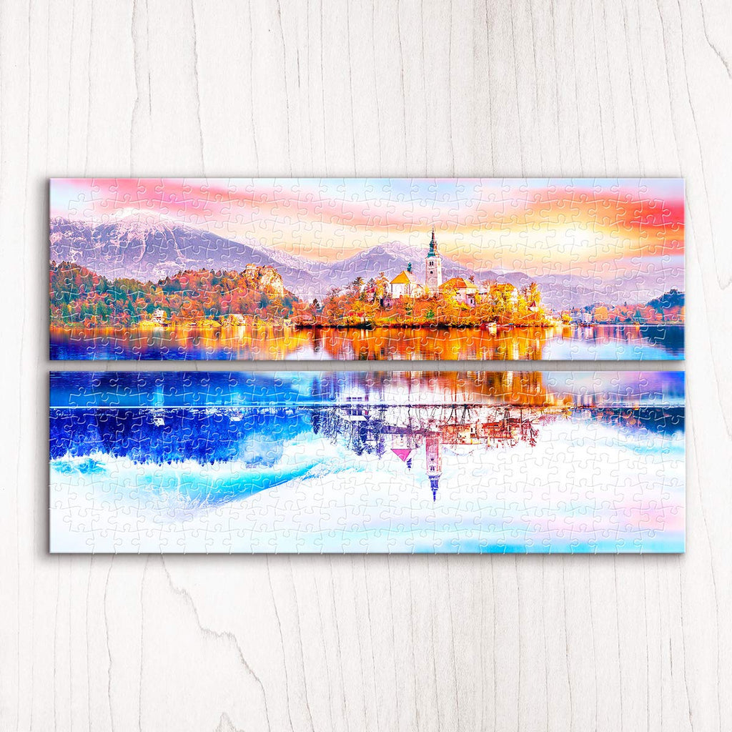 Puzzle Pintoo. Canvas 432. Beautiful Lake Bled, Slovenia-Pintoo-Doctor Panush