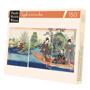 Puzzle de madera Michèle Wilson. La Barca - KUNISADA. 150 piezas