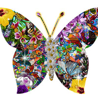 Puzzle de Madera SPuzzles con formas- Mariposa. 200 piezas-Doctor Panush