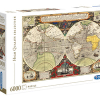 Puzzle Clementoni Antique Nautical Map - 6000 piezas - High Quality Collection-Doctor Panush