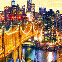 Puzzle Pintoo - Manhattan with Queensboro Bridge, New York. 1600 piezas-Doctor Panush