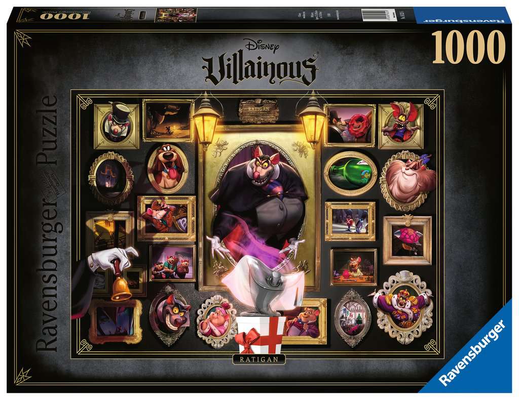 Puzzle Ravensburger Villanos - Ratigan. 1000 piezas-Puzzle-Ravensburger-Doctor Panush