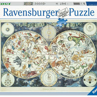 Puzzle Ravensburger - Mapa Mundial de Bestias Fantásticas. 1500 Piezas-Doctor Panush