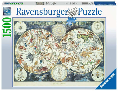 Puzzle Ravensburger - Mapa Mundial de Bestias Fantásticas. 1500 Piezas-Doctor Panush
