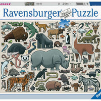 Puzzle Ravensburger - Animales Salvajes. 1000 piezas-Puzzle-Ravensburger-Doctor Panush