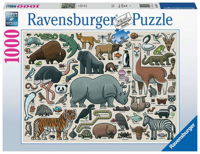 Puzzle Ravensburger - Animales Salvajes. 1000 piezas-Puzzle-Ravensburger-Doctor Panush