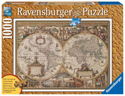 Puzzle Ravensburger - Mapamundi Antiguo. 1000 piezas-Puzzle-Ravensburger-Doctor Panush