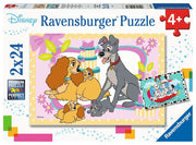 Puzzles Ravensburger - Cachorros favoritos de Disney. 2x24 piezas-Doctor Panush