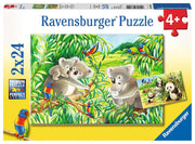 Puzzles Ravensburger - Koalas y Pandas. 2x24 piezas-Doctor Panush