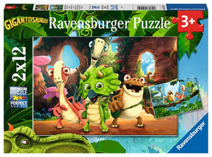 Puzzles Ravensburger - Gigantosaurus. 2x12 piezas-Doctor Panush