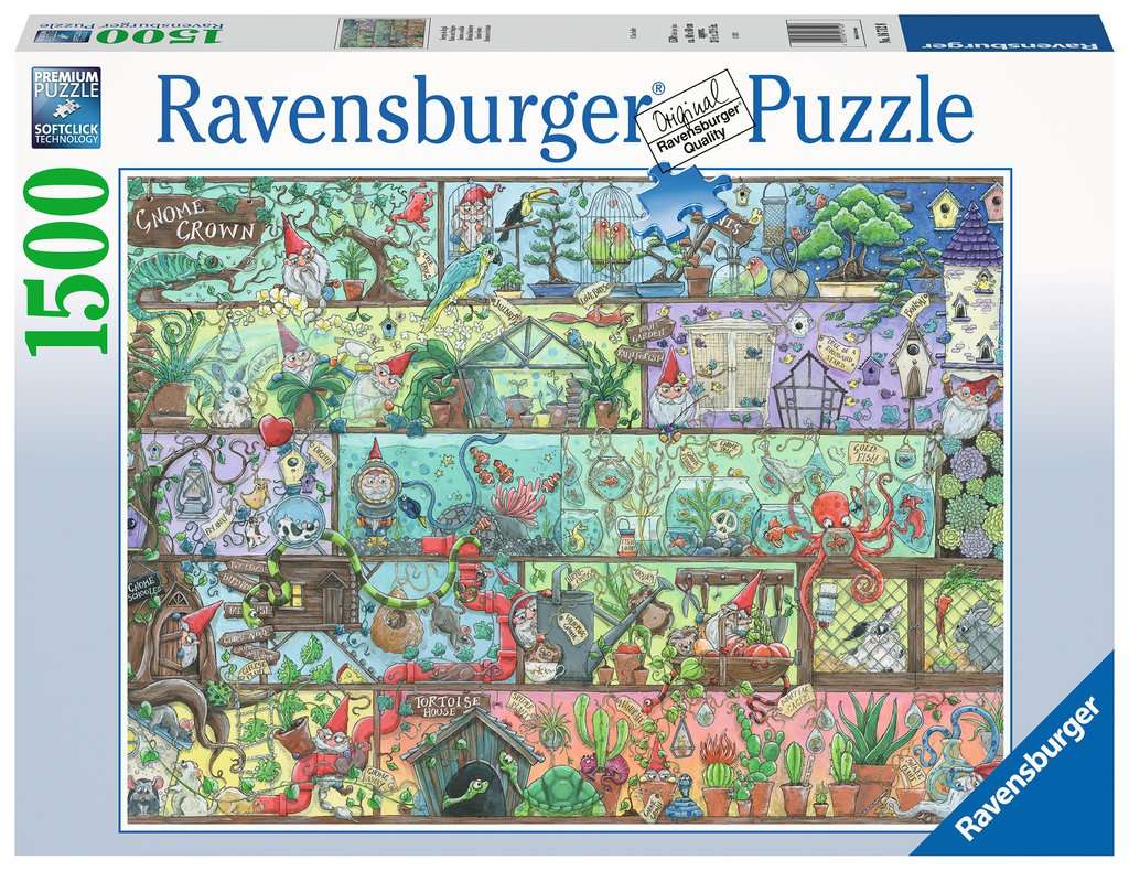 Puzzle Ravensburger - Gnomo en el estante. 1500 Piezas-Doctor Panush
