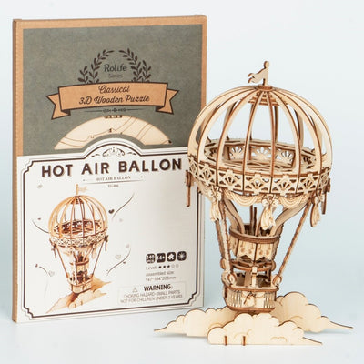 Puzzle 3D de madera Rolife - Hot Air Balloon