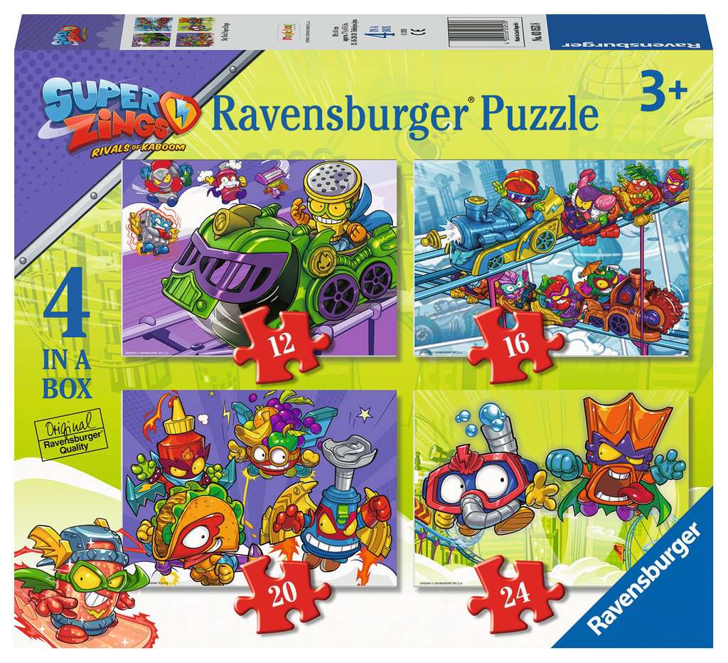 Puzzle Ravensburger - Sky Trail Superzings. 4 en 1. 12-24 piezas-Doctor Panush