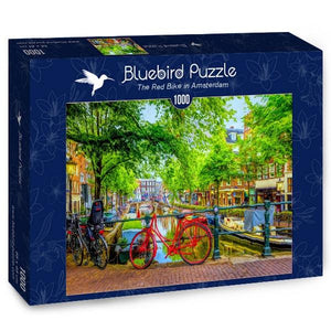 The Red Bike in Amsterdam-Puzzle-Bluebird Puzzle-Doctor Panush