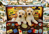 Two Travel Puppies-Puzzle-Bluebird Puzzle-Doctor Panush