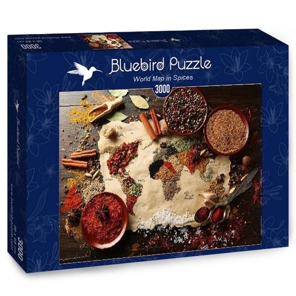 World Map in Spices-Puzzle-Bluebird Puzzle-Doctor Panush