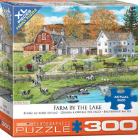 Puzzle Eurographics - Farm by the Lake by Bob Fair. 300 XXL piezas-Doctor Panush