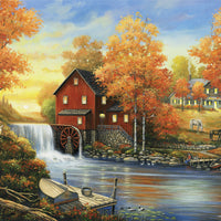 Puzzle SunsOut - John Zaccheo - Sunset at the Old Mill. 300 piezas XXL-Doctor Panush