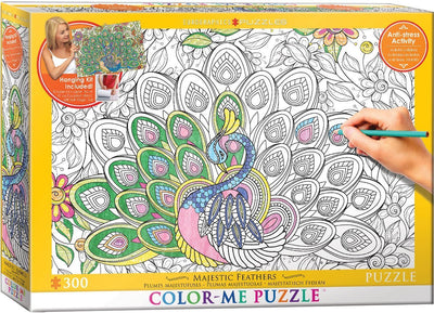 XXL Color Me - Majestic Feathers-Puzzle-Eurographics-Doctor Panush