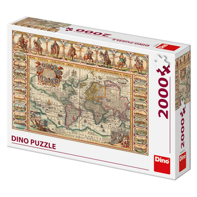 Puzzle Dino - Mapa del Mundo Antiguo. 2000 piezas-Doctor Panush
