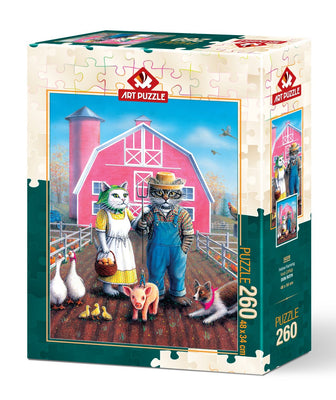 Puzzle Art Puzzle - Cat Farm. 260 piezas XXL-Doctor Panush