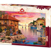 Puzzle Art Puzzle - Mediterranean Port. 1500 piezas-Doctor Panush