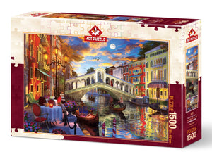 Puzzle Art Puzzle - Rialto Bridge, Venice. 1500 piezas-Doctor Panush
