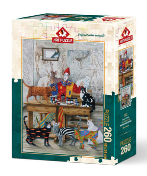 Puzzle Art Puzzle - The Colored Cats. 260 piezas XXL-Doctor Panush
