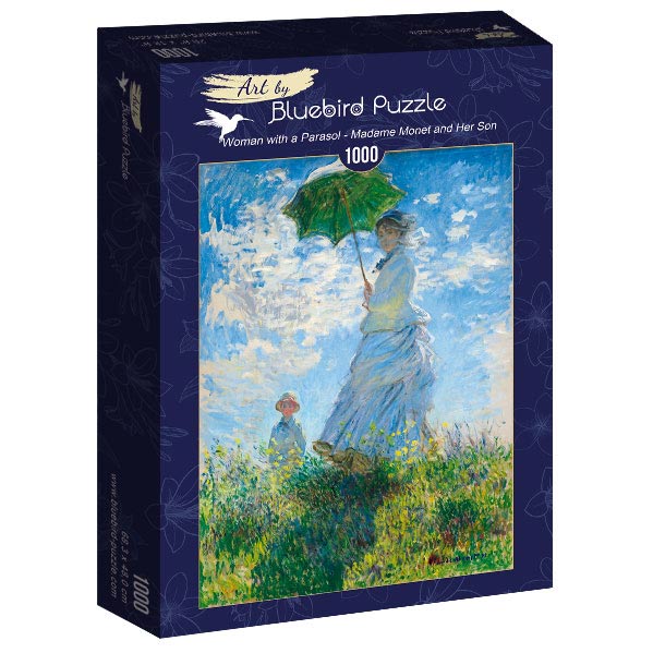 Puzzle Bluebird Puzzle - Claude Monet - Woman with a Parasol - Madame Monet and Her Son. 1000 piezas-Puzzle-Bluebird Puzzle-Doctor Panush