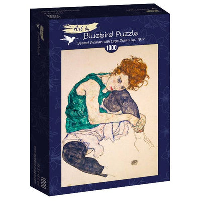 Puzzle Bluebird Puzzle - Egon Schiele - Seated Woman with Legs Drawn Up, 1917. 1000 piezas-Puzzle-Bluebird Puzzle-Doctor Panush