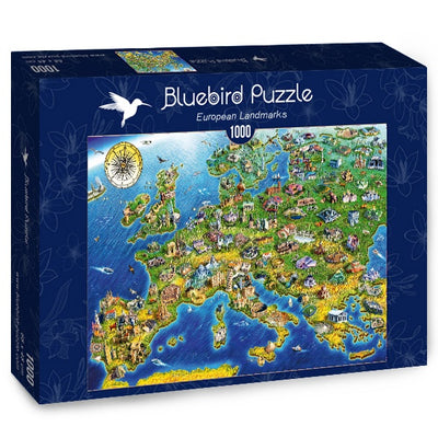 Puzzle Bluebird Puzzle - European Landmarks. 1000 piezas-Puzzle-Bluebird Puzzle-Doctor Panush