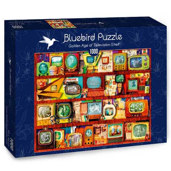 Puzzle Bluebird Puzzle - Golden Age of Television-Shelf. 1000 piezas-Puzzle-Bluebird Puzzle-Doctor Panush