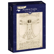 Puzzle Bluebird Puzzle - Leonardo Da Vinci - The Vitruvian Man, 1490. 1000 piezas-Puzzle-Bluebird Puzzle-Doctor Panush