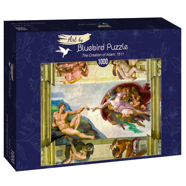 Puzzle Bluebird Puzzle - Michelangelo - The Creation of Adam, 1511. 1000 piezas-Puzzle-Bluebird Puzzle-Doctor Panush