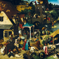 Puzzle Bluebird Puzzle - Pieter Bruegel the Elder - Netherlandish Proverbs, 1559. 3000 piezas