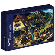 Puzzle Bluebird Puzzle - Pieter Bruegel the Elder - Netherlandish Proverbs, 1559. 3000 piezas