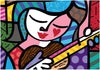Puzzle Bluebird Puzzle - Romero Britto - Girl with Guitar. 1000 piezas-Puzzle-Bluebird Puzzle-Doctor Panush